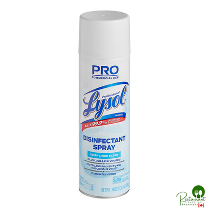 Lysol RAC74828CT 19 oz. Linen Scent Disinfectant Spray - 12/Case