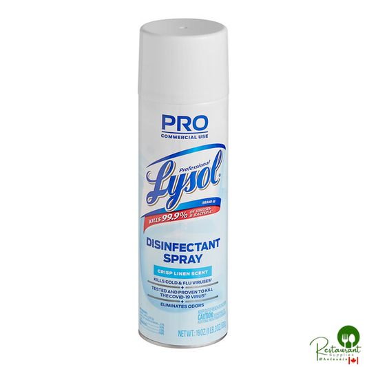 Lysol RAC74828CT 19 oz. Linen Scent Disinfectant Spray - 12/Case