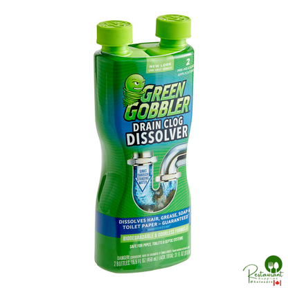 Green Gobbler G8015 31 oz. Dual Chamber Liquid Drain Clog Dissolver