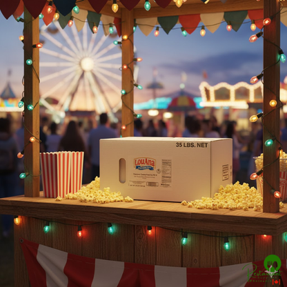 LouAna 35 lb. Bag-in-Box Butter Flavored Canola Popping Oil