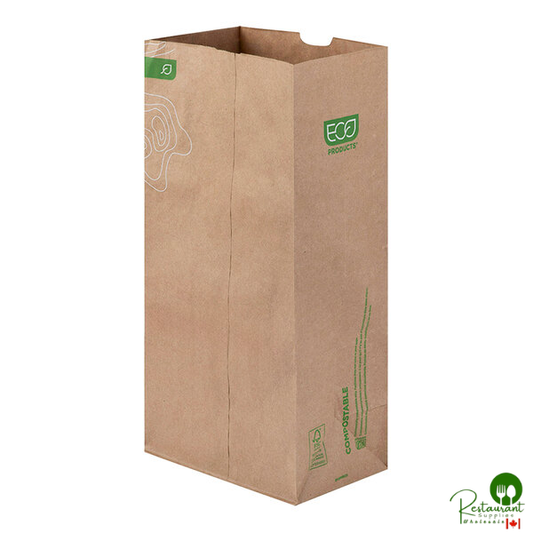 Eco-Products 20 lb. Kraft Compostable Paper Bag - 400/Case