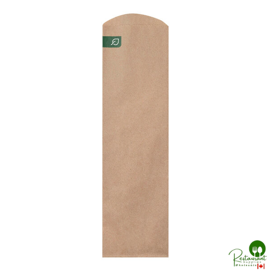 Eco-Products 2 3/4" x 10" Kraft Compostable Silverware / Bakery Bag - 2,000/Case