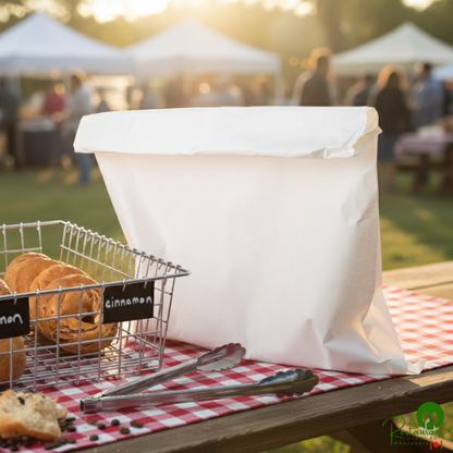 Duro 17" x 24" White Merchandise Bag - 500/Bundle