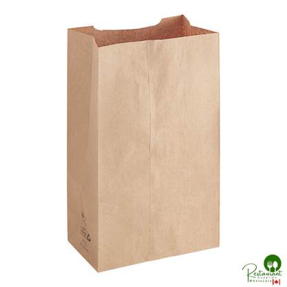 Duro 1/4 Natural Kraft Paper Barrel Sack - 250/Case