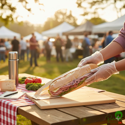 Bagcraft Packaging 300098 4 1/4" x 2 3/4" x 16 1/2" Dubl-View® ToGo! Kraft Window Submarine / Bakery Bag with Tray - 250/Case