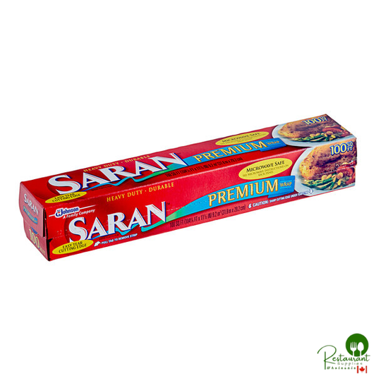 SC Johnson Saran™ 87077 Premium 100 Sq. Ft. Plastic Wrap - 12/Case