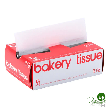Durable Packaging BT-8 Interfolded Bakery Tissue Sheets 8" x 10 3/4" - 10,000/Case