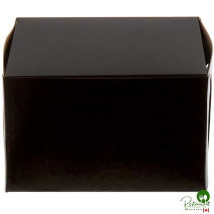 Enjay B-BLK-885 8" x 8" x 5" Black Cake / Bakery Box - 100/Bundle