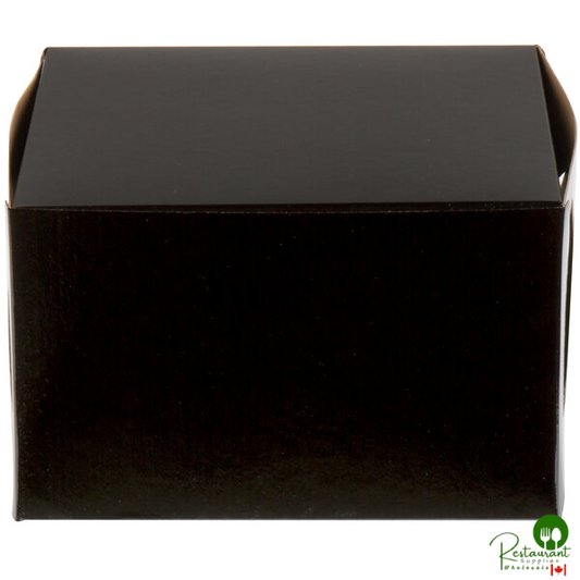 Enjay B-BLK-885 8" x 8" x 5" Black Cake / Bakery Box - 100/Bundle