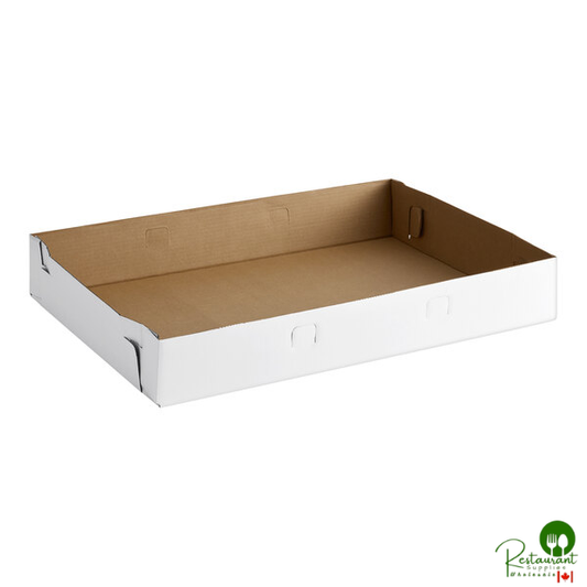 Inno-Pak 26" x 18" x 4" White / Kraft Cake Tray / Bakery Box - 50/Case