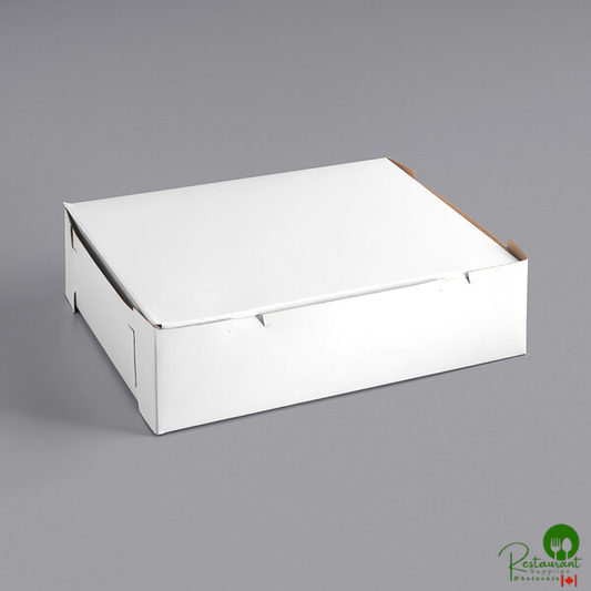 18" x 14" x 5" White Half Sheet Cake / Bakery Box - 50/Bundle