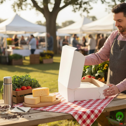 18" x 14" x 5" White Half Sheet Cake / Bakery Box - 50/Bundle