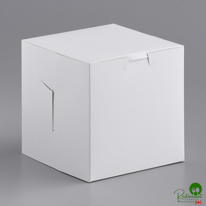 6" x 6" x 6" White Cake / Bakery Box - 100/Bundle