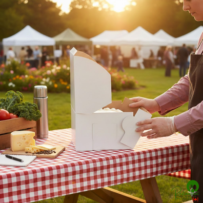 6" x 6" x 6" White Cake / Bakery Box - 100/Bundle