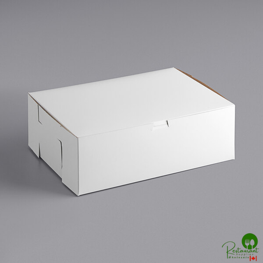 14" x 10" x 5" White Cake / Bakery Box - 100/Bundle