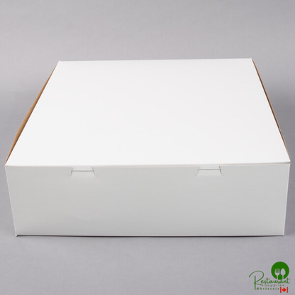 16" x 16" x 5" White Cake / Bakery Box - 50/Bundle