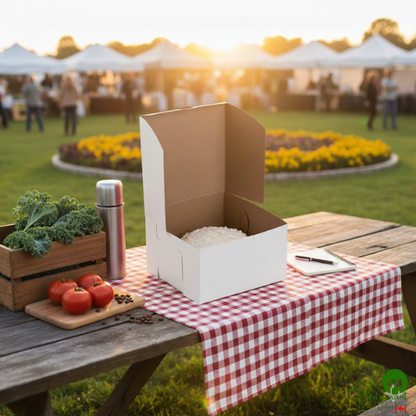 16" x 16" x 5" White Cake / Bakery Box - 50/Bundle