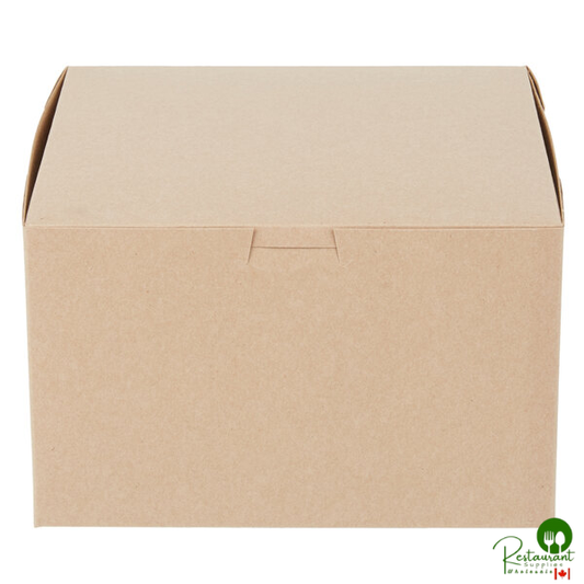 8" x 8" x 5" Kraft Cake / Bakery Box - 100/Bundle