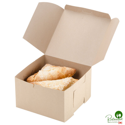 8" x 8" x 5" Kraft Cake / Bakery Box - 100/Bundle
