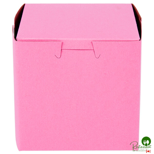 4" x 4" x 4" Pink Cupcake / Bakery Box - 200/Bundle