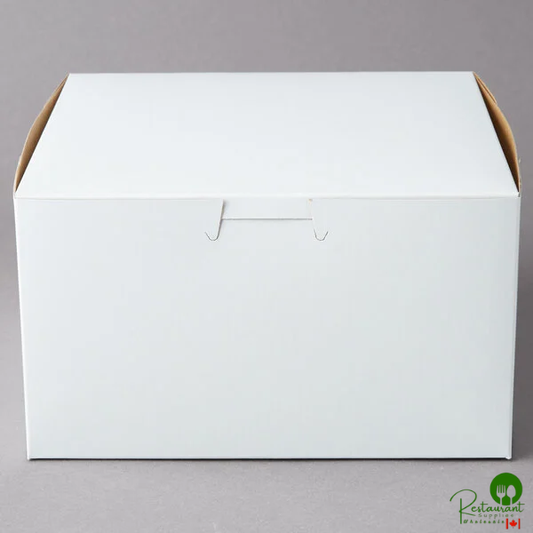 7" x 7" x 4" White Cake / Bakery Box - 250/Bundle