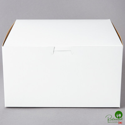 9" x 9" x 5" White Cake / Bakery Box - 100/Bundle