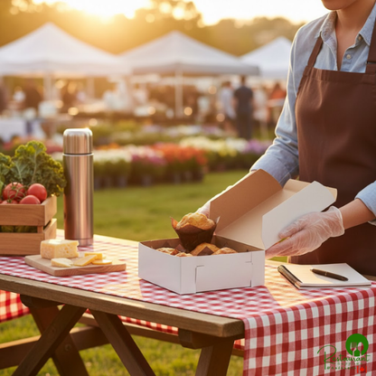 8" x 8" x 3" White Pie / Bakery Box - 250/Bundle
