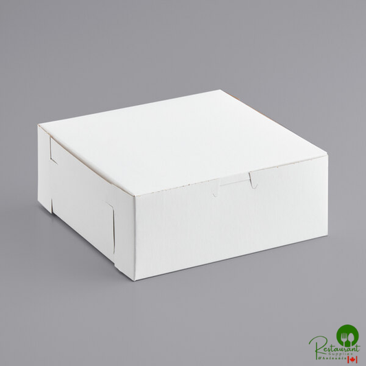 8" x 8" x 3" White Pie / Bakery Box - 250/Bundle