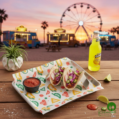 12" x 12" Mexican Print Deli Sandwich Wrap Paper By Prime - 5,000/Case