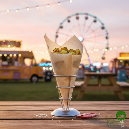 7" x 6 1/2" Natural Kraft Basket Liner / Deli Wrap / Double Open Bag By Prime - 2,000/Case