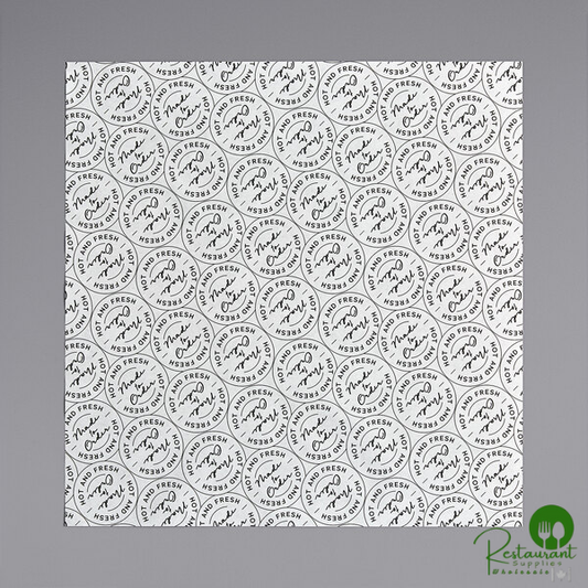12" x 12" Cafe / Made to Order Print Deli Sandwich Wrap Paper By Prime - 5,000/Case