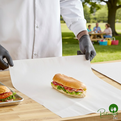 18" x 24" Newsprint Sandwich Wrap Paper By Prime - 833/Pack