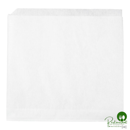 7" x 6 1/2" White Wire Cone Basket Liner / Deli Wrap / Double Open Bag By Prime - 2,000/Case