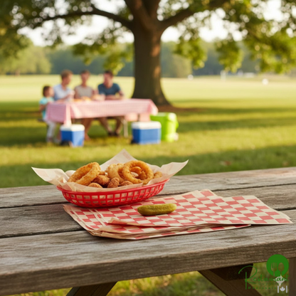 12" x 12" Kraft Red Check Deli Sandwich Wrap Paper By Prime - 5,000/Case