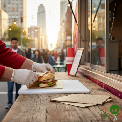 12" x 12" Kraft Cafe / Made to Order Print Deli Sandwich Wrap Paper By Prime - 5,000/Case