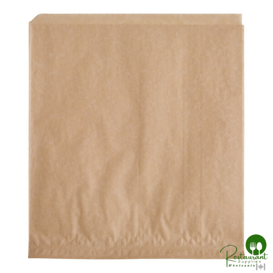 Natural Kraft Wire Cone Basket Liner / Deli Wrap / Double Open Bag 9" x 10" By Prime - 1,000/Case