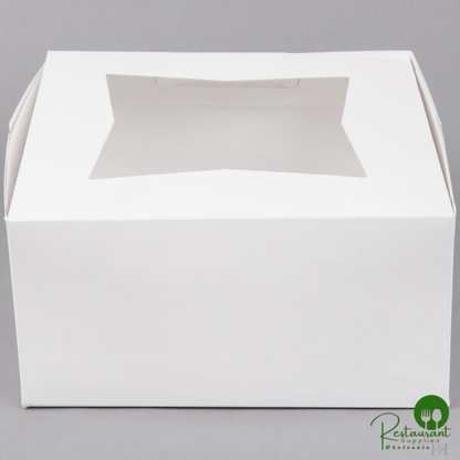 10" x 10" x 5" White Window Cake / Bakery Box - 150/Bundle