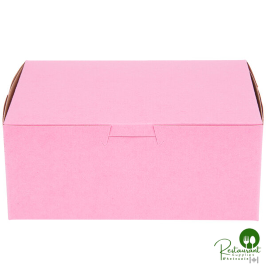 7" x 5" x 3" Pink Bakery Box - 250/Bundle