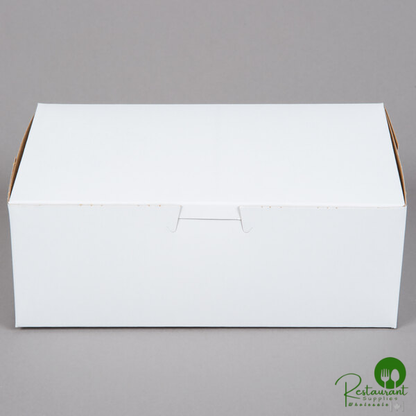 8" x 5" x 3" White Customizable Cake / Bakery Box - 250/Bundle