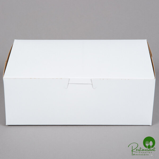 8" x 5" x 3" White Customizable Cake / Bakery Box - 250/Bundle