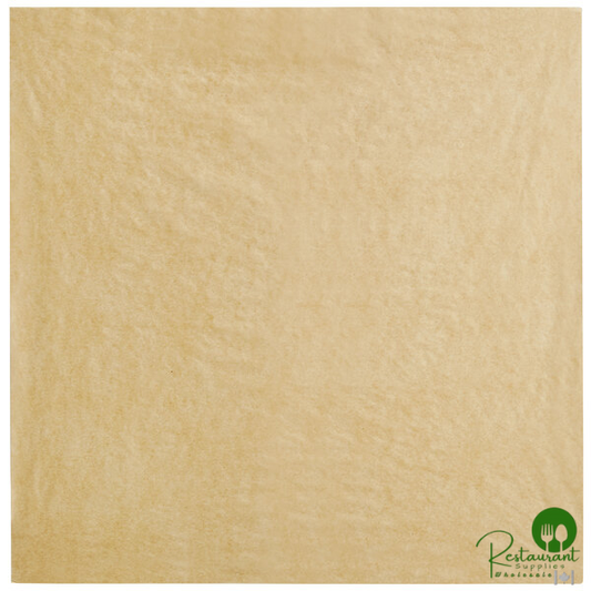 12" x 12" Customizable Natural Kraft Basket Liner / Deli Wrap - No PFAS Added By Prime - 5,000/Case