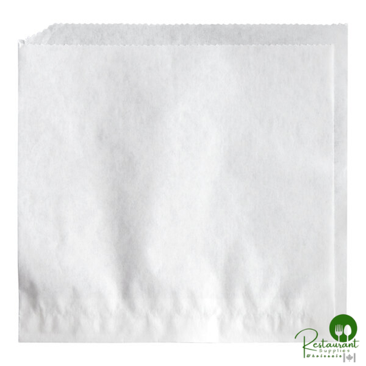 5" x 5" White Double Open Bag By Prime - 2,000/Case