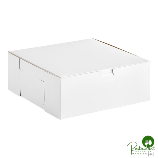Southern Champion 10" x 10" x 4" White Cake / Bakery Box - 100/Case