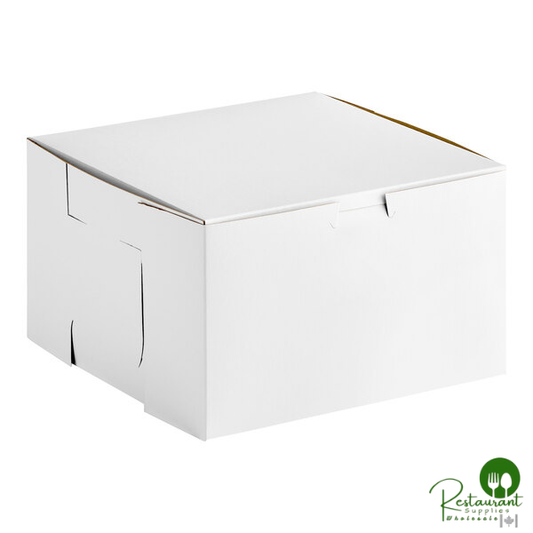 Southern Champion 8" x 8" x 5" White Cake / Bakery Box - 100/Case