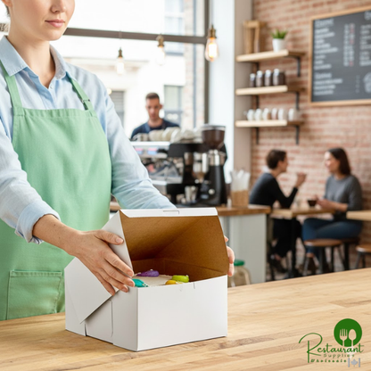 Southern Champion 10" x 10" x 5 1/2" White Cake / Bakery Box - 100/Case