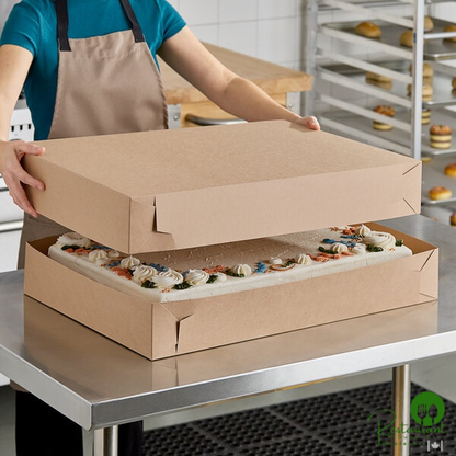 Southern Champion 26" x 18 1/2" x 4" Kraft Full Sheet Cake / Bakery Box - 50/Case