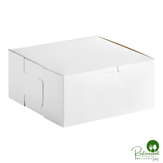 Southern Champion 8" x 8" x 4" White Cake / Bakery Box - 250/Case