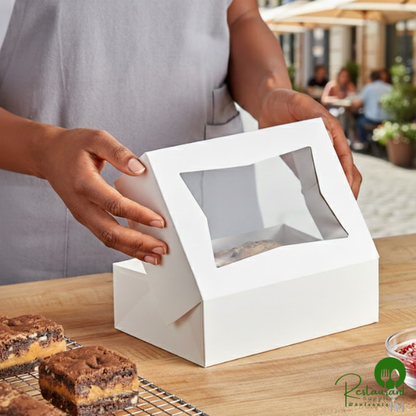 Southern Champion 8" x 8" x 4" White Cake / Bakery Box - 250/Case