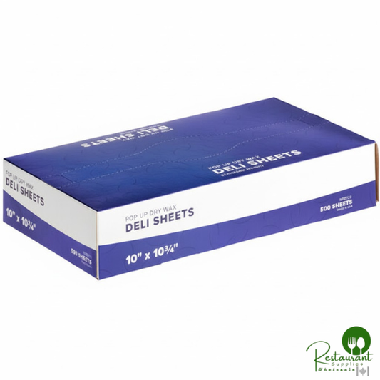 10" x 10 3/4" Customizable Interfolded Deli Wrap Wax Paper By Prime - 6,000/Case