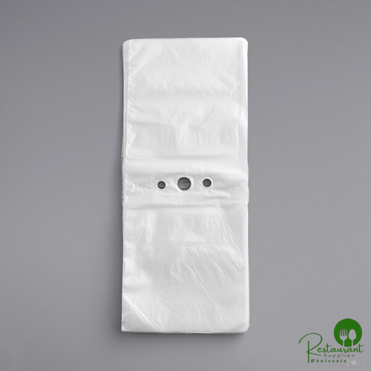 8 1/2" x 8 1/2" Unprinted Plastic Deli Saddle Bag with Flip Top By Prime - 2,000/Case